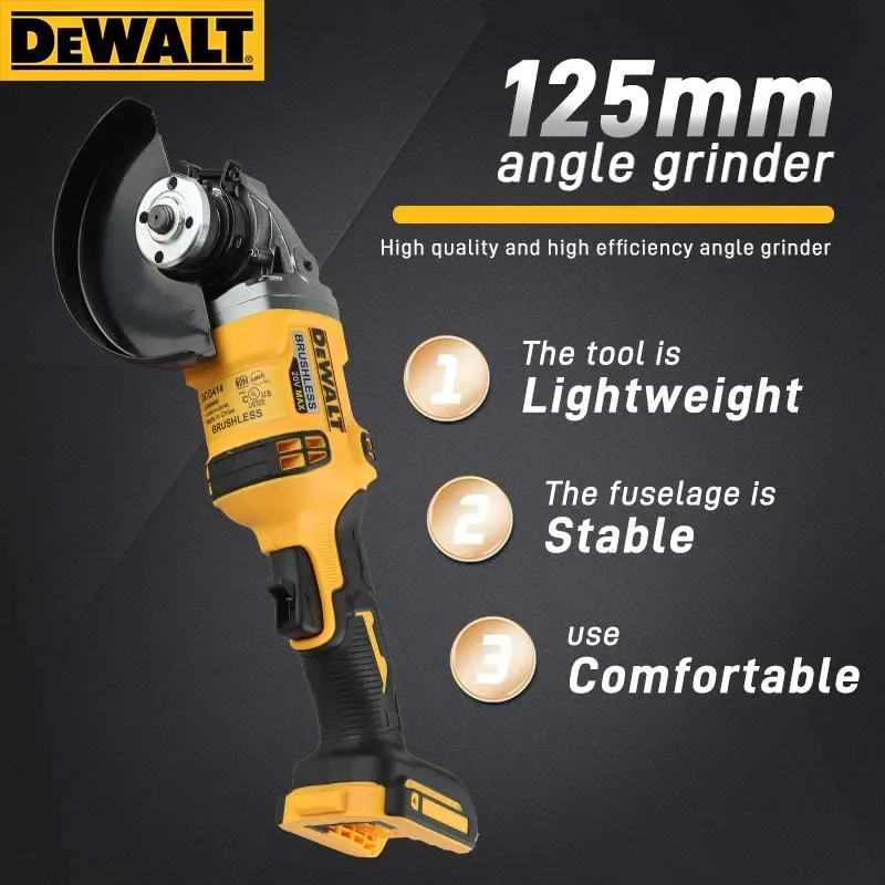 Heavy Equipment Grinder - Бесщеточная аккумуляторная шлифовальная машина DEWALT DCG414
