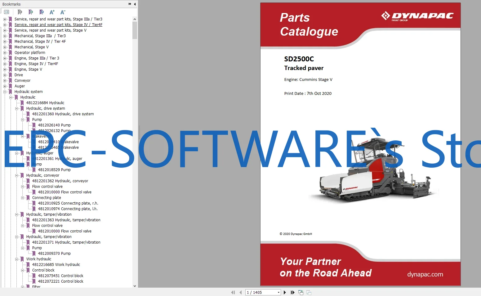 Heavy Equipment Software - EPC-SOFTWARE Тяжелое оборудование Dynapac, 29,7 ГБ,